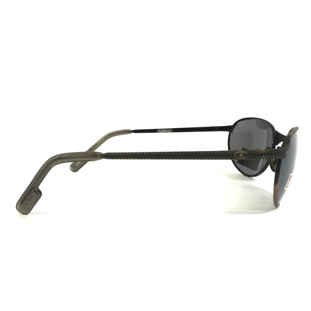 Foster Grant Sunglasses IRONMAN TL5-881 Gunmetal Gold Oval Frames w/ Gray Lenses